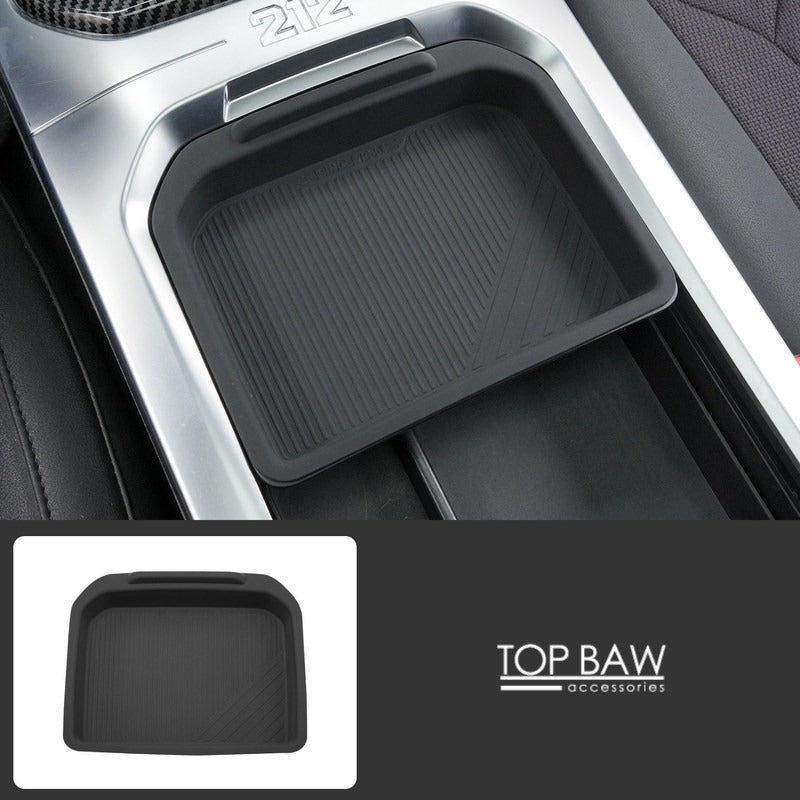 Armrest Cup Holder Storage Mat for BAW 212 - Sliding Storage Box Liner / Black