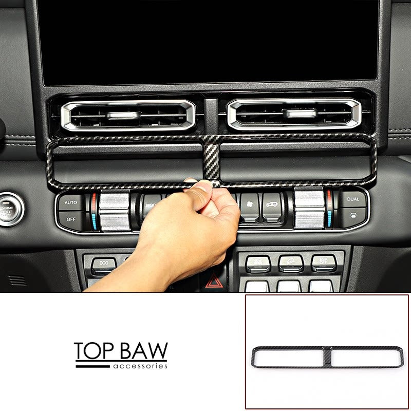 Carbon Fiber Pattern Interior Trim Covers for BAW 212 T01 - [Center Console] A/C Vent Trim Frames