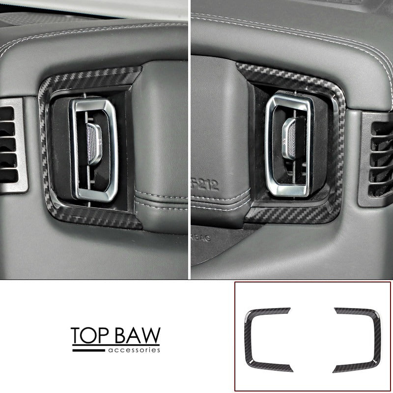 Carbon Fiber Pattern Interior Trim Covers for BAW 212 T01 - Left & Right Center Console A/C Vent Trim