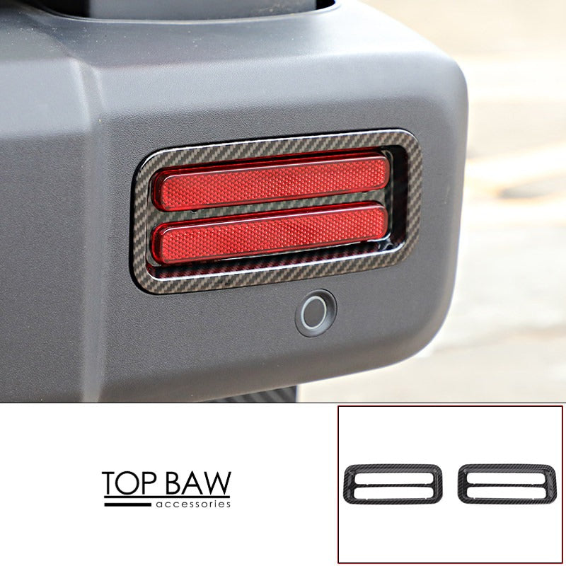 Carbon Fiber Pattern Interior Trim Covers for BAW 212 T01 - [Rear Bumper] Rear Fog Light Trim Frames