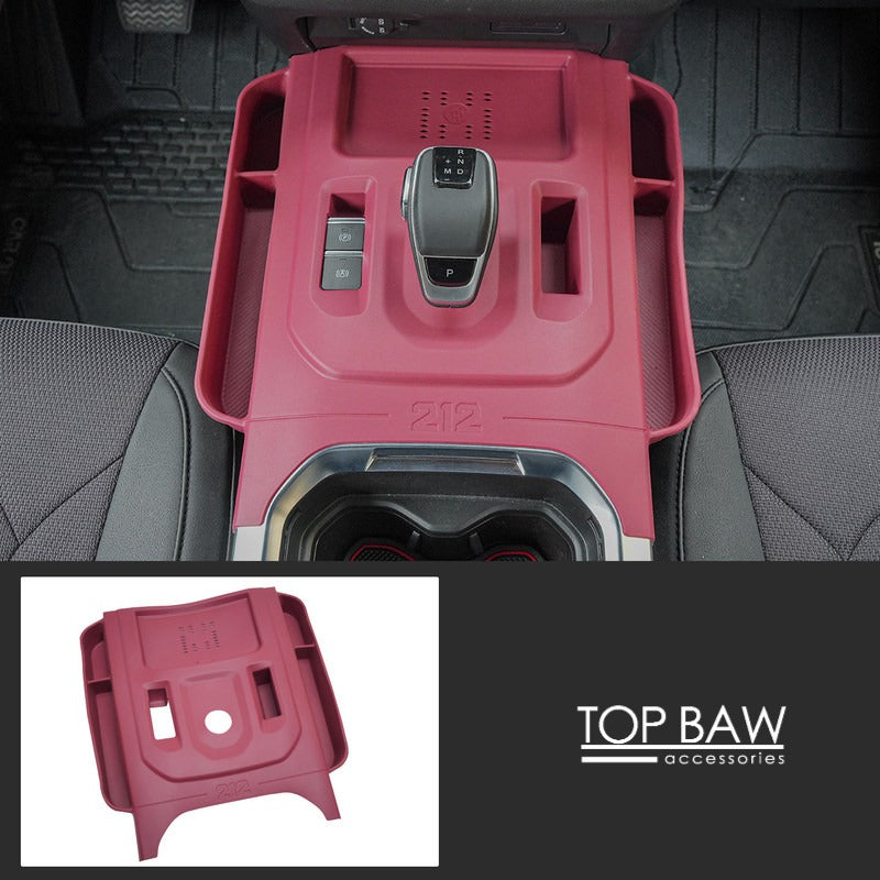 Center Console Gear Shift Protective Frame for BAW 212 T01 - Red