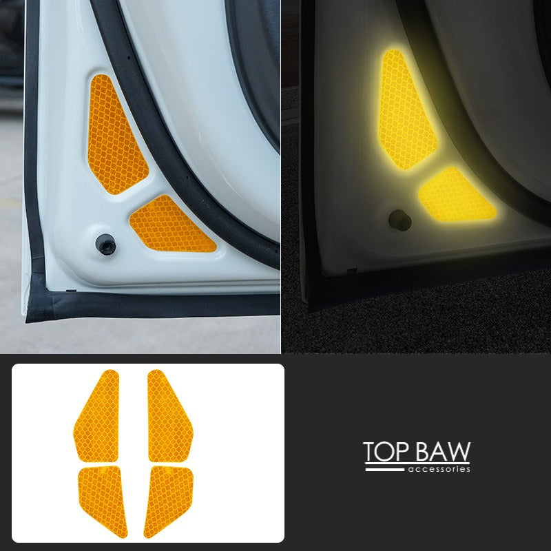 Door Reflective Warning Stickers for BAW 212 - Fluorescent orange