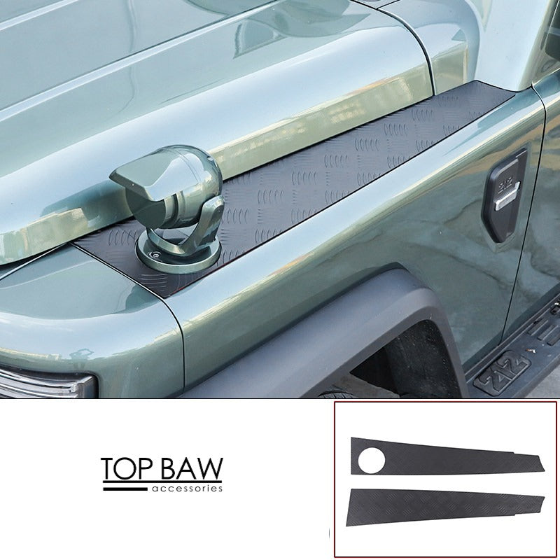 Hood Side Trim Guards for BAW 212 T01 - With blackout light