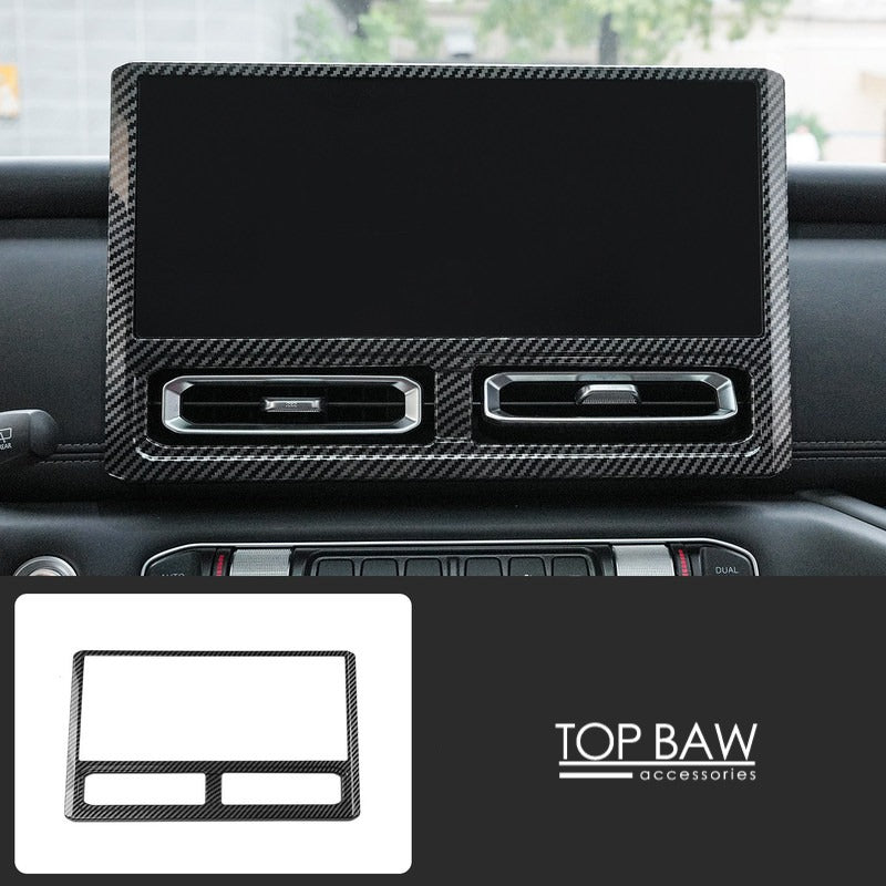 Navigation Screen Decorative Frame for BAW 212 - Carbon fiber pattern