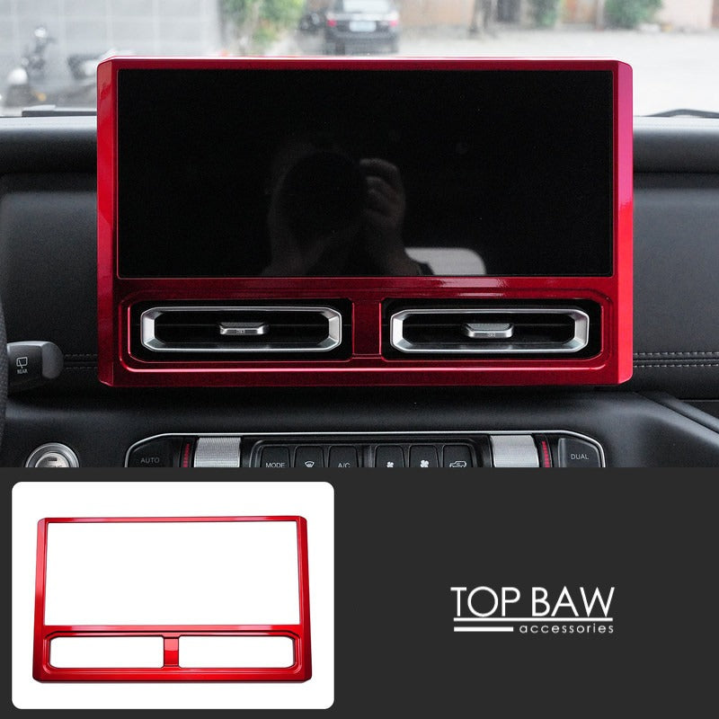 Navigation Screen Decorative Frame for BAW 212 - Red