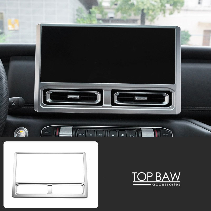 Navigation Screen Decorative Frame for BAW 212 - Silver