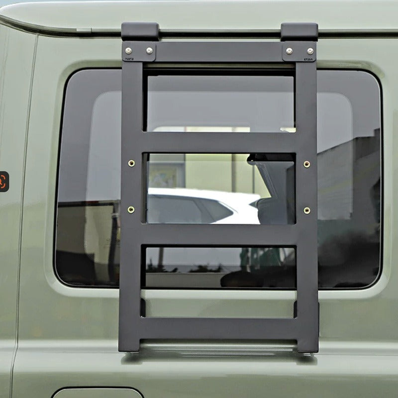 Rear Window Roof Access Ladder for BAW 212 T01 - Black