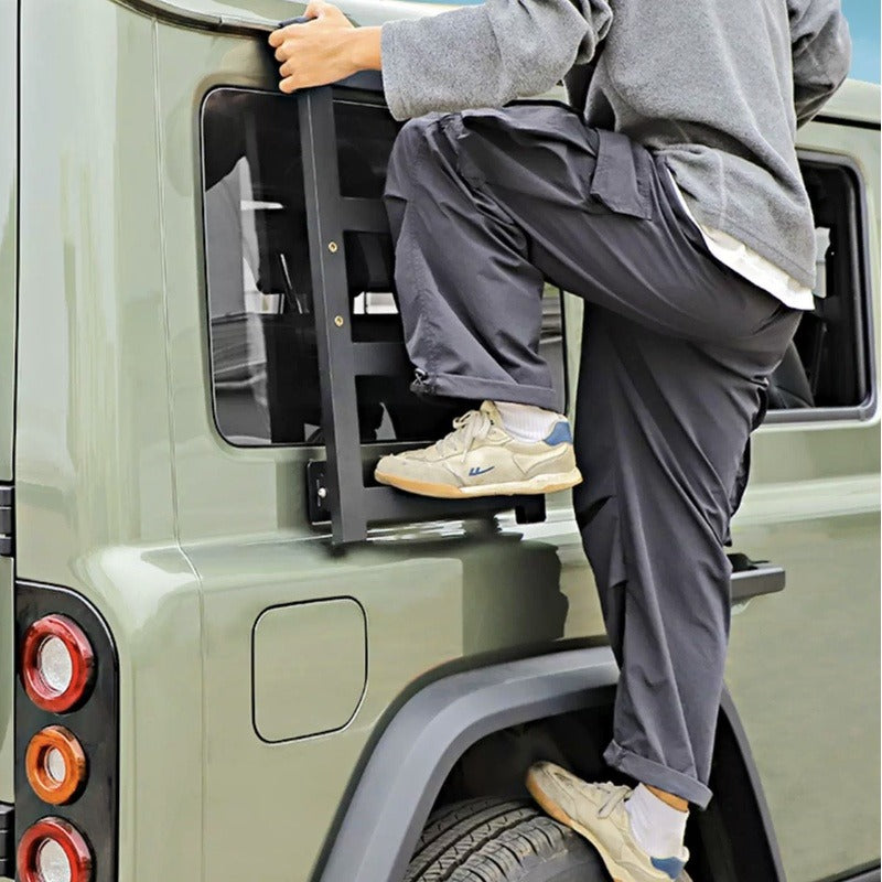 Rear Window Roof Access Ladder for BAW 212 T01 - Black
