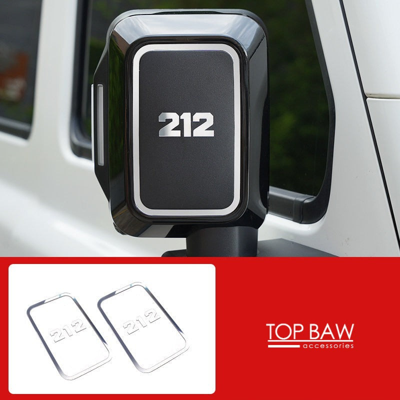 Rearview Mirror Decorative Trim For BAW 212 T01 - Silver