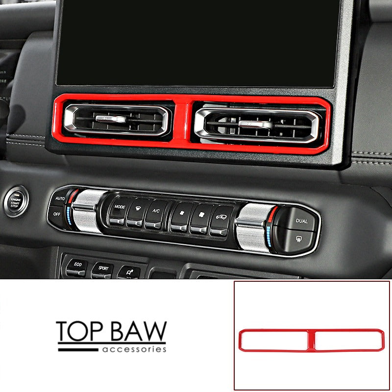 Sport Red Interior Trim Covers for BAW 212 T01 - Center Console [A/C Vent]